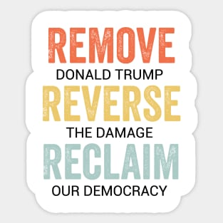 Remove Reverse Reclaim Protest Sticker